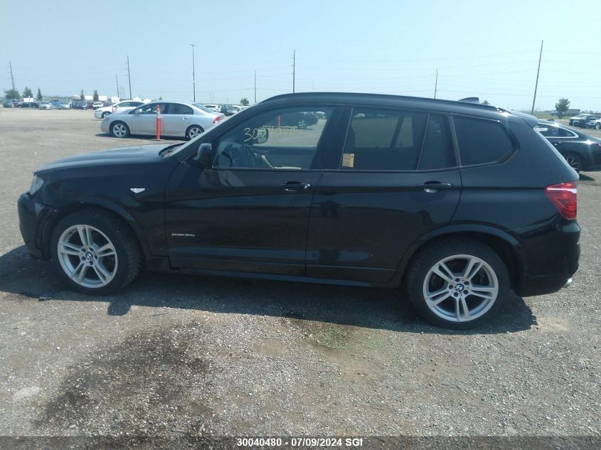 2014 BMW X3 xDrive35I VIN: 5UXWX7C52E0E75468 Lot: 30040480