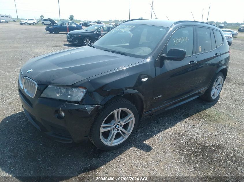 2014 BMW X3 xDrive35I VIN: 5UXWX7C52E0E75468 Lot: 30040480