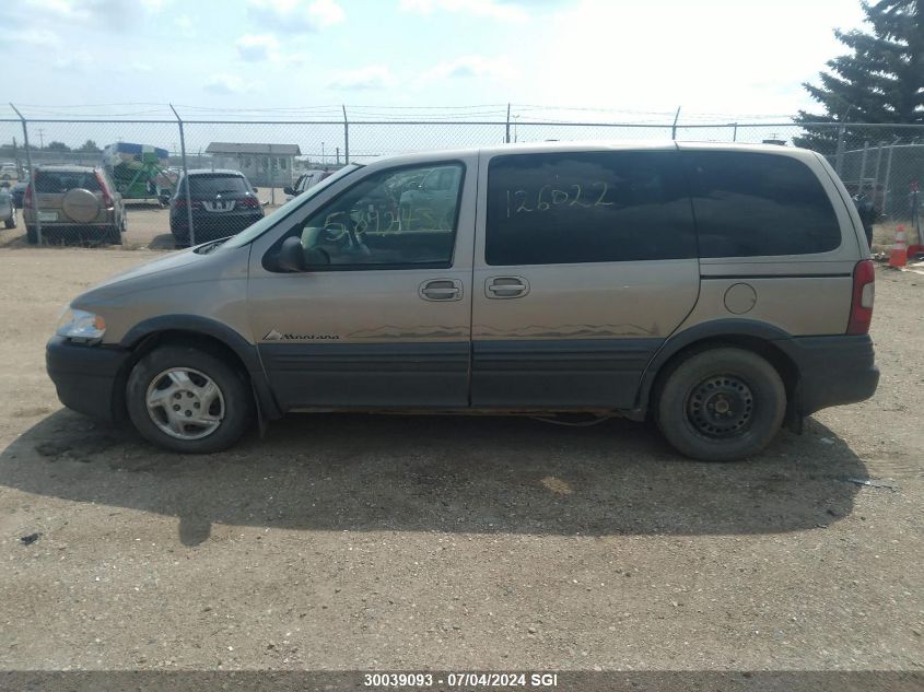 2001 Pontiac Montana VIN: 1GMDU03E91D126022 Lot: 30039093