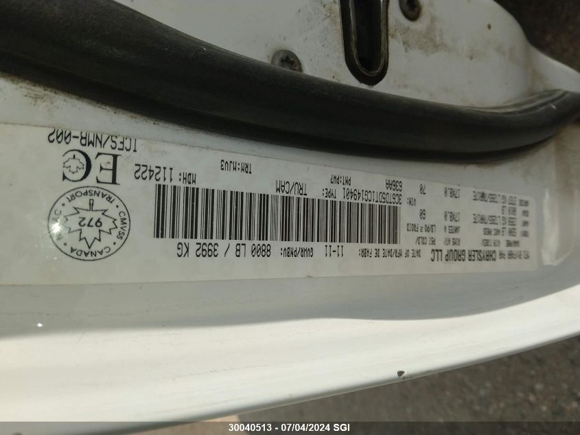 2012 Dodge Ram 2500 Slt VIN: 3C6TD5DT1CG149401 Lot: 30040513