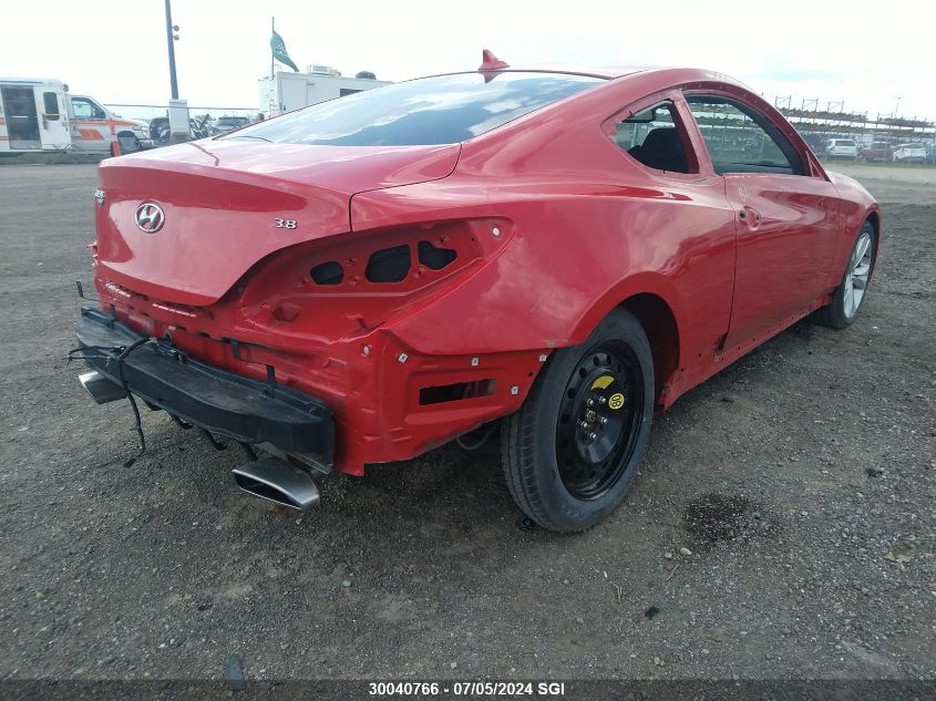 2011 Hyundai Genesis Coupe 3.8L VIN: KMHHU6KH6BU060076 Lot: 30040766