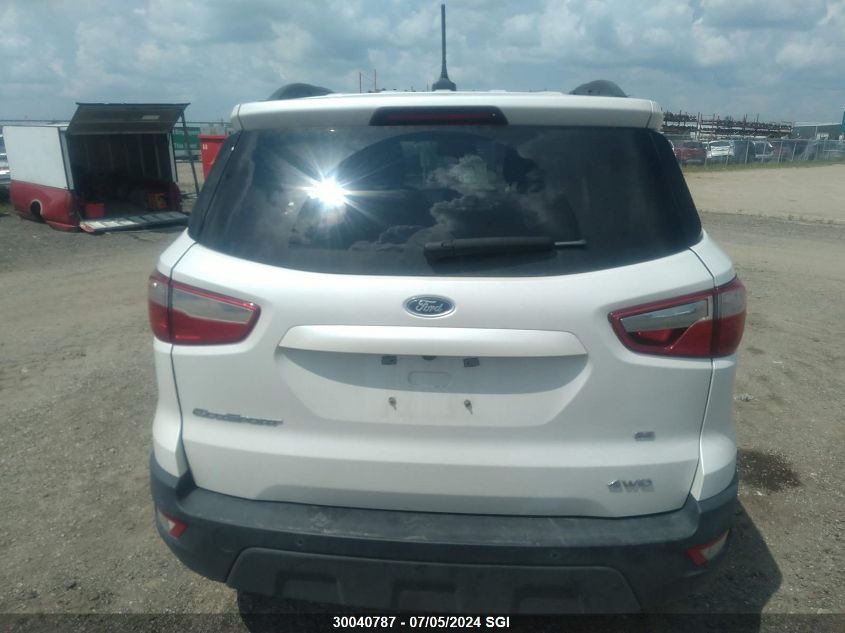2019 Ford Ecosport Se VIN: MAJ6S3GL2KC276905 Lot: 30040787