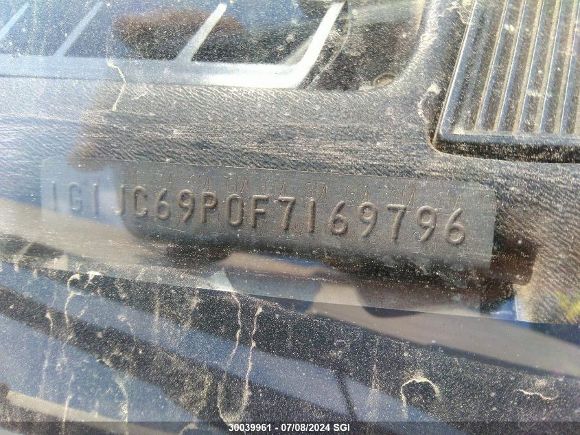 1985 Chevrolet Cavalier VIN: 1G1JC69P0F7169796 Lot: 30039961