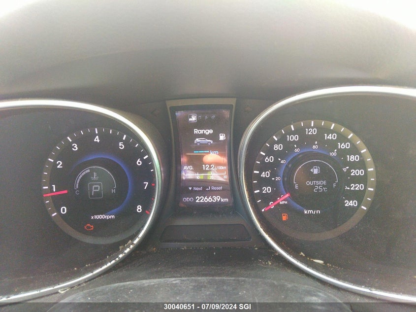 2013 Hyundai Santa Fe Sport VIN: 5XYZU3LA9DG050235 Lot: 30040651