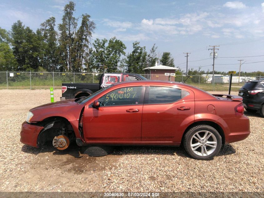 2012 Dodge Avenger Sxt VIN: 1C3CDZCB9CN224642 Lot: 30040630