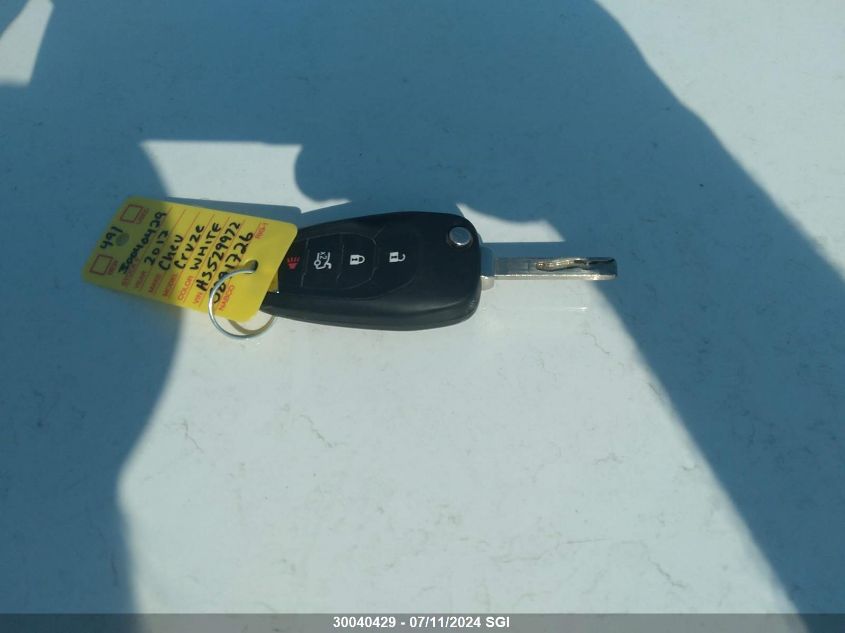 2017 Chevrolet Cruze Lt VIN: 3G1BD5SM9HS529972 Lot: 30040429