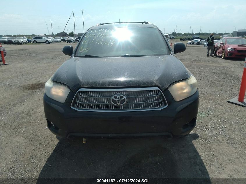 2009 Toyota Highlander Hybrid VIN: JTEEW41A192031161 Lot: 30041187