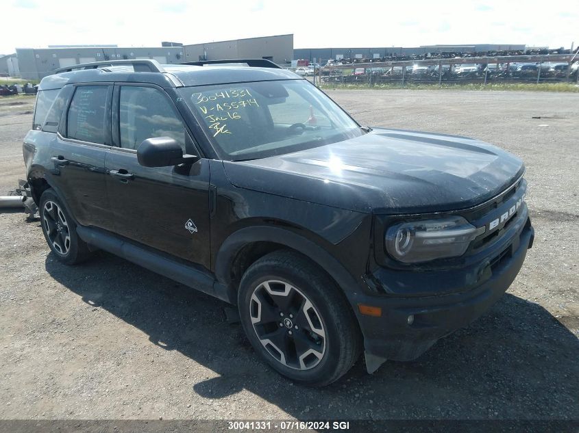 2021 Ford Bronco Sport Outer Banks VIN: 3FMCR9C63MRA55714 Lot: 30041331