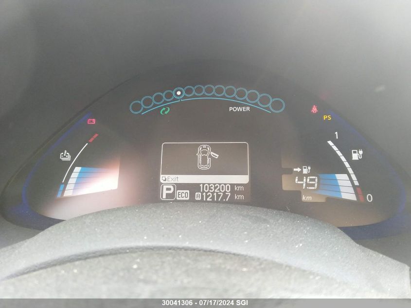 2017 Nissan Leaf S/Sv/Sl VIN: 1N4BZ0CP5HC306831 Lot: 30041306