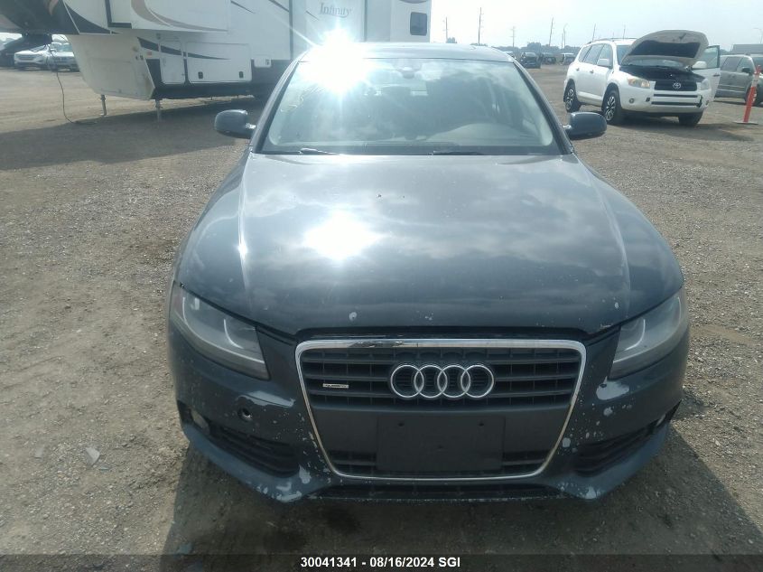 2010 Audi A4 Premium VIN: WAUBFCFL7AN030205 Lot: 30041341