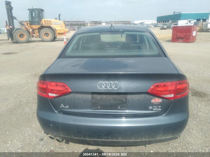 2010 Audi A4 Premium VIN: WAUBFCFL7AN030205 Lot: 30041341