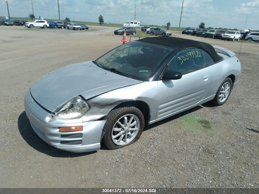 2001 Mitsubishi Eclipse Spyder Gs VIN: 4A3AE45G81E084816 Lot: 30041372