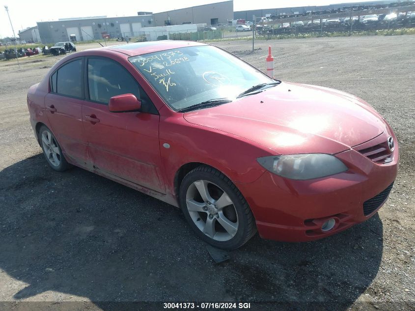 2006 Mazda 3 S VIN: JM1BK123961520698 Lot: 30041373