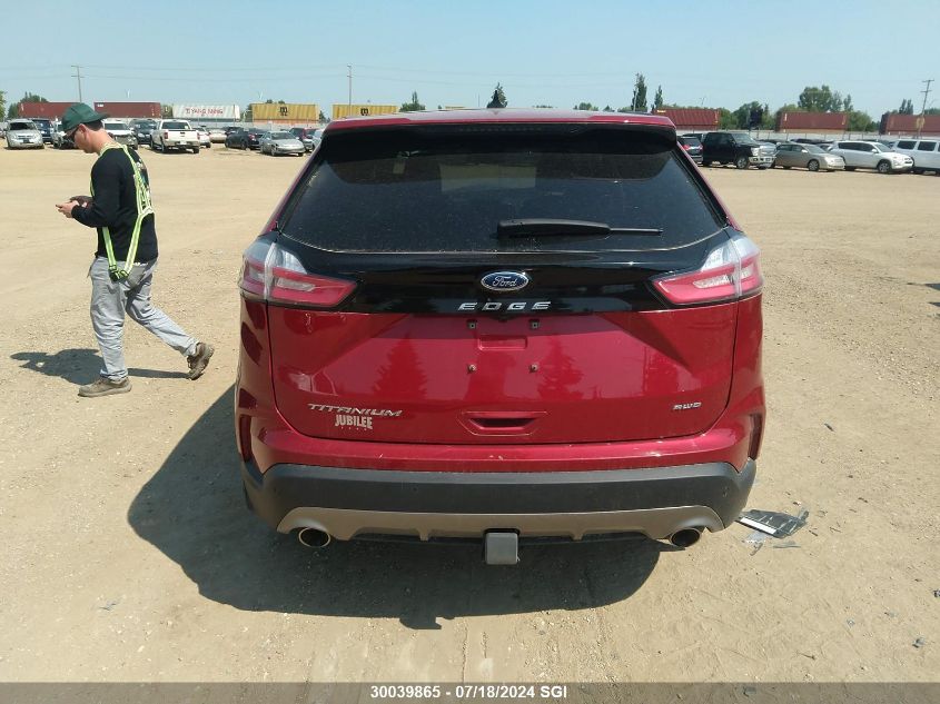2021 Ford Edge Titanium VIN: 2FMPK4K95MBA30140 Lot: 30039865