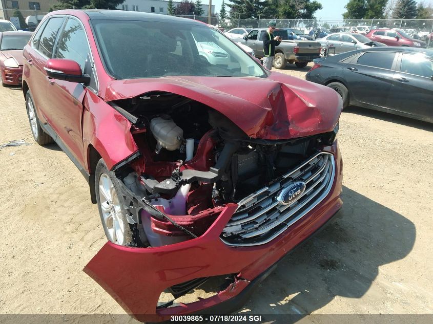 2021 Ford Edge Titanium VIN: 2FMPK4K95MBA30140 Lot: 30039865