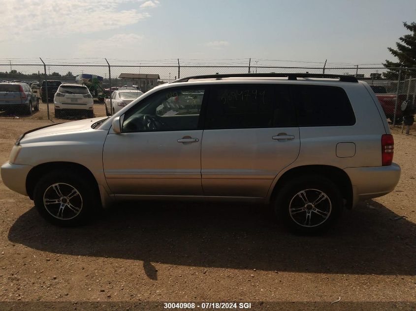 2003 Toyota Highlander VIN: JTEHD21A230019708 Lot: 30040908