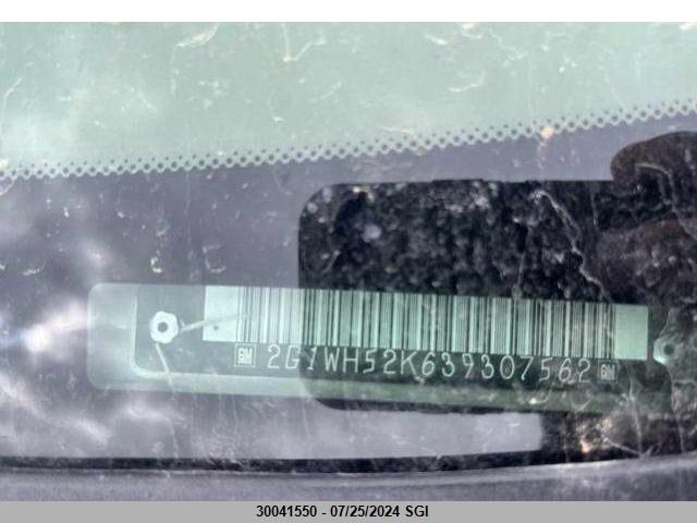 2003 Chevrolet Impala Ls VIN: 2G1WH52K639307562 Lot: 30041550