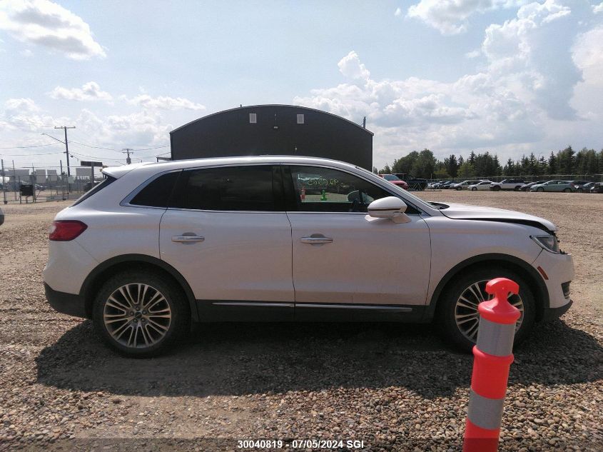 2016 Lincoln Mkx Reserve VIN: 2LMTJ8LR5GBL21057 Lot: 30040819