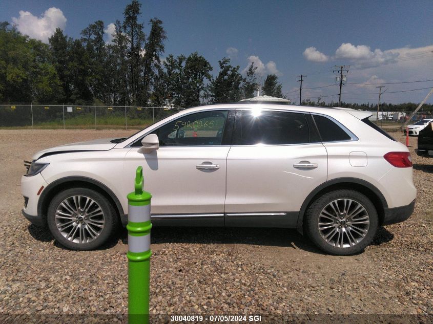 2016 Lincoln Mkx Reserve VIN: 2LMTJ8LR5GBL21057 Lot: 30040819