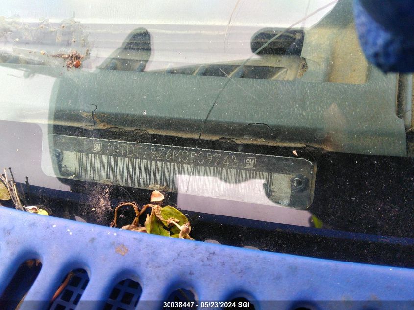 1991 GMC Sonoma VIN: 1GTDT19Z6M0509743 Lot: 30038447