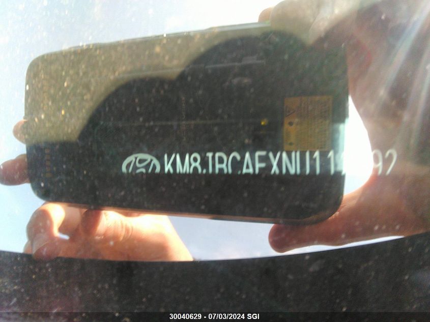 2022 Hyundai Tucson Sel VIN: KM8JBCAEXNU112892 Lot: 30040629