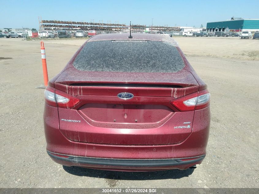 2016 Ford Fusion Se Hybrid VIN: 3FA6P0LU9GR293417 Lot: 30041652