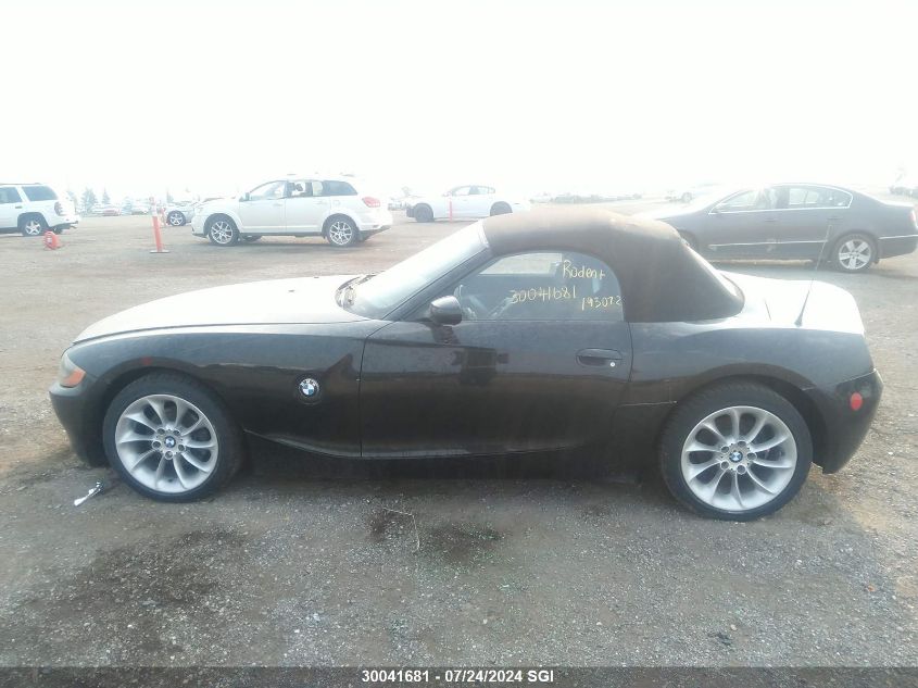 2004 BMW Z4 2.5 VIN: 4USBT33504LR67876 Lot: 30041681