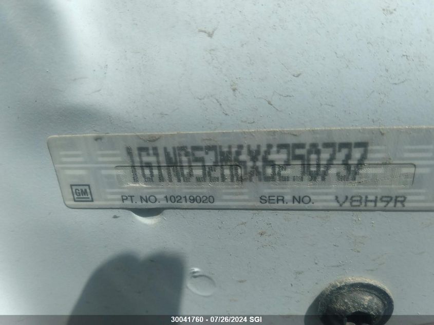 1999 Chevrolet Malibu VIN: 1G1ND52M6X6250737 Lot: 30041760