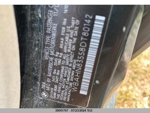 2008 BMW 750 Li VIN: WBAHN83558DT80142 Lot: 30041767