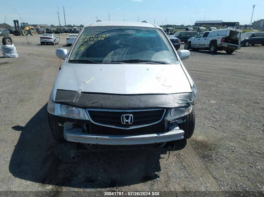2002 Honda Odyssey Ex VIN: 2HKRL18642H013238 Lot: 30041781