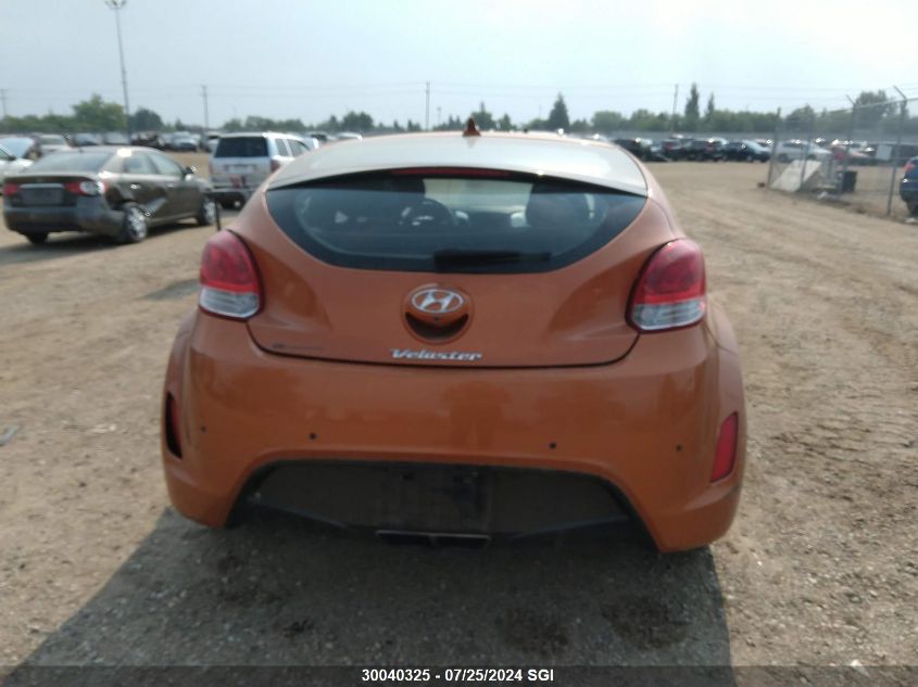 2016 Hyundai Veloster VIN: KMHTC6ADXGU297334 Lot: 30040325