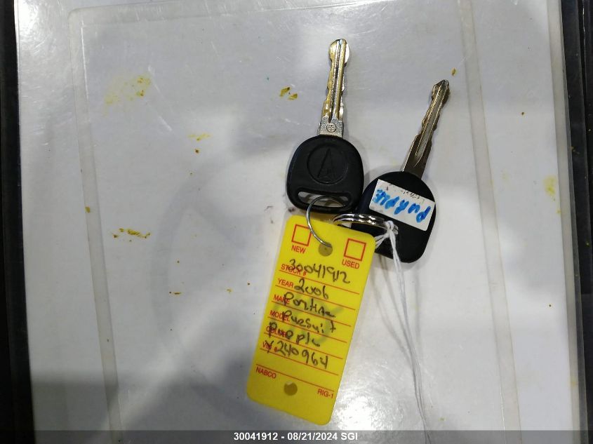 2006 Pontiac Pursuit VIN: 1G2AJ15F567799721 Lot: 30041912