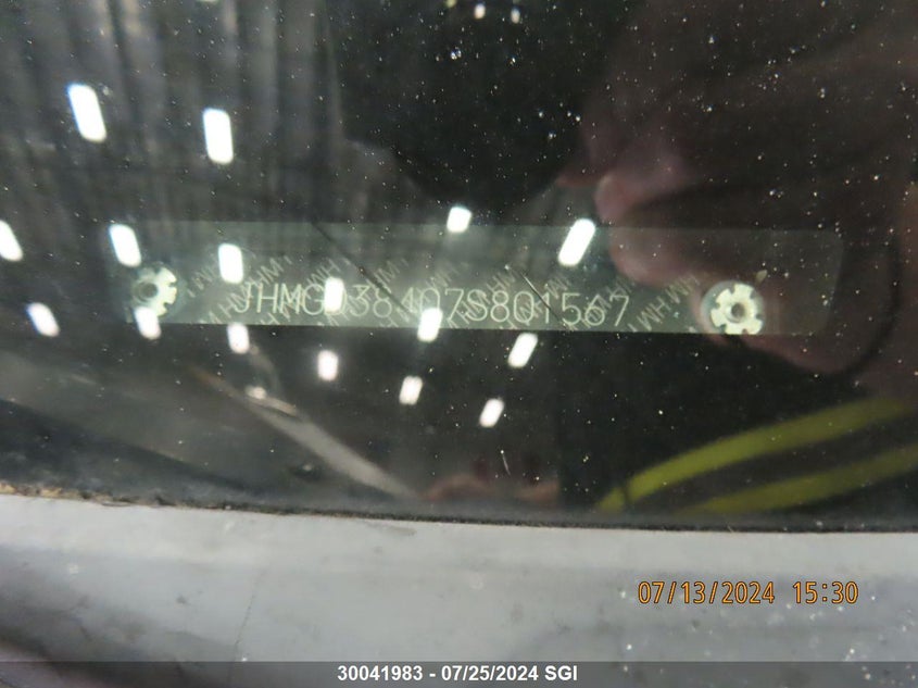 2007 Honda Fit VIN: JHMGD38407S801567 Lot: 30041983