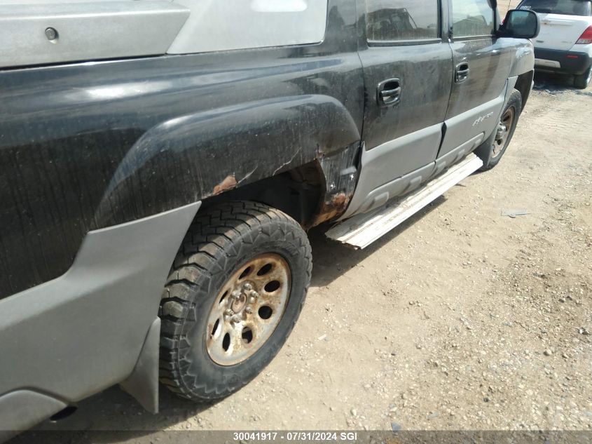 2002 Chevrolet Avalanche K1500 VIN: 3GNEK13T62G175306 Lot: 30041917