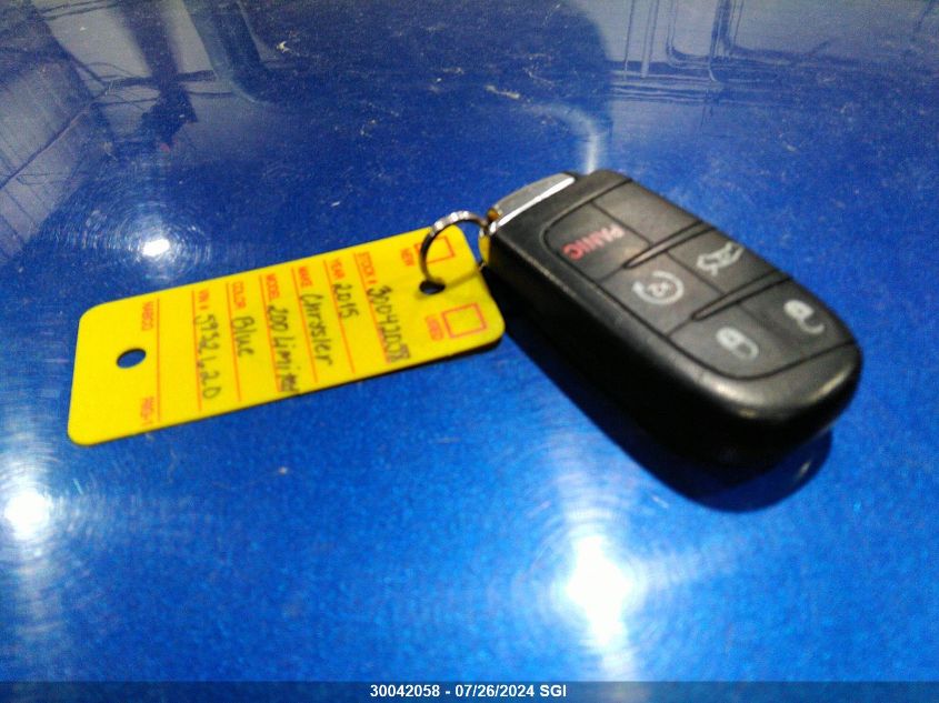 2015 Chrysler 200 Limited VIN: 1C3CCCAB1FN507348 Lot: 30042058