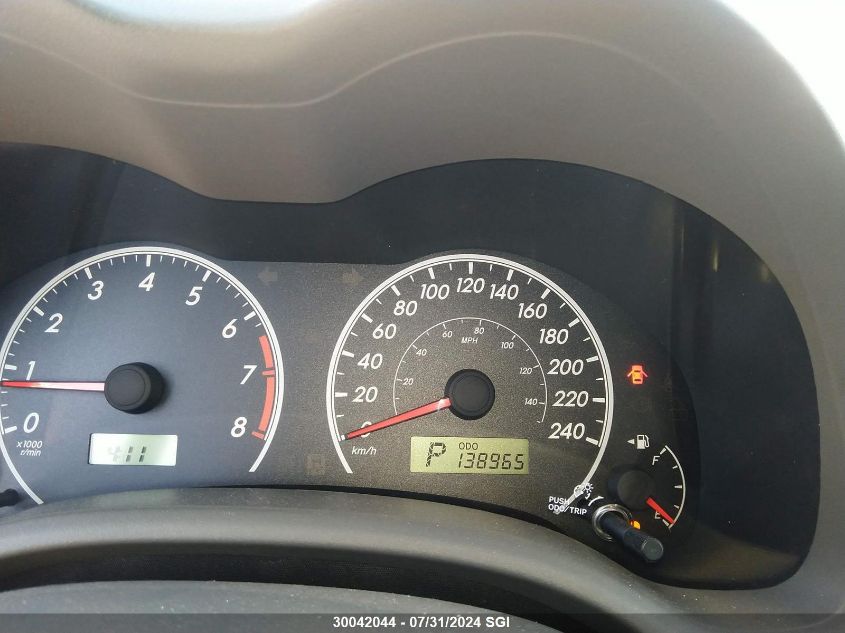 2009 Toyota Corolla S/Le/Xle VIN: 2T1BU40E69C060156 Lot: 30042044