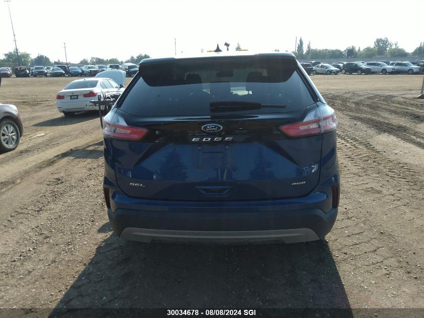 2021 Ford Edge Sel VIN: 2FMPK4J91MBA40584 Lot: 30034678