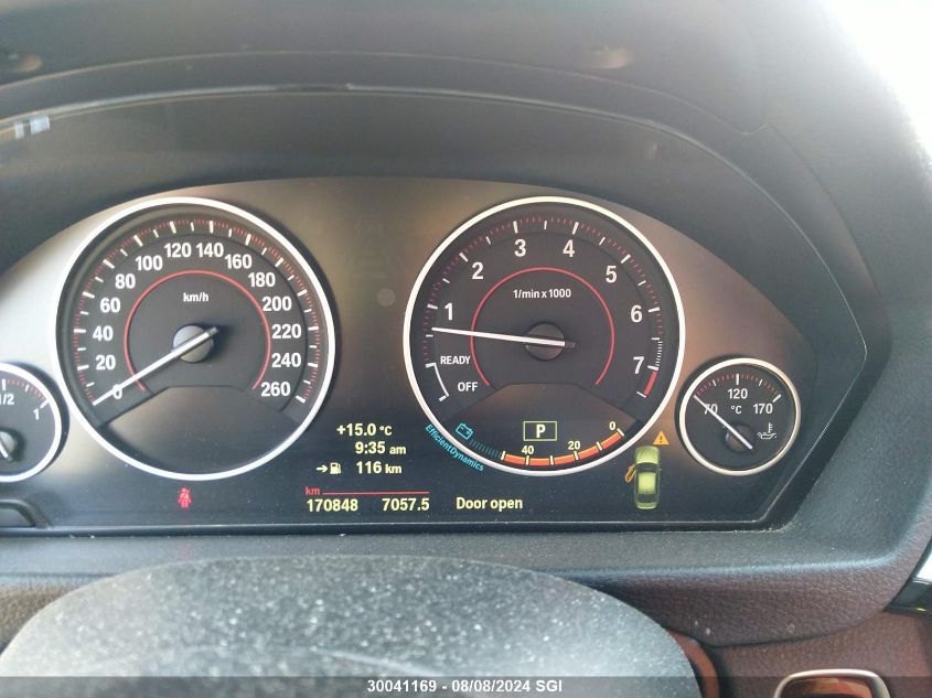 2014 BMW 320 I xDrive VIN: WBA3C3G50ENS69825 Lot: 30041169