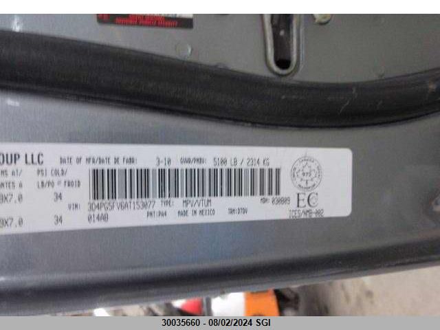 2010 Dodge Journey Sxt VIN: 3D4PG5FV6AT153077 Lot: 30035660