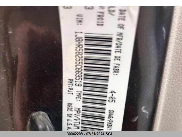 2005 Jeep Grand Cherokee Limited VIN: 1J8HR58255C669519 Lot: 30042209