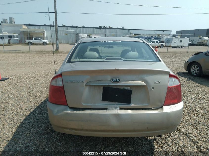 2006 Kia Spectra Lx/Ex VIN: KNAFE121865240428 Lot: 30042215