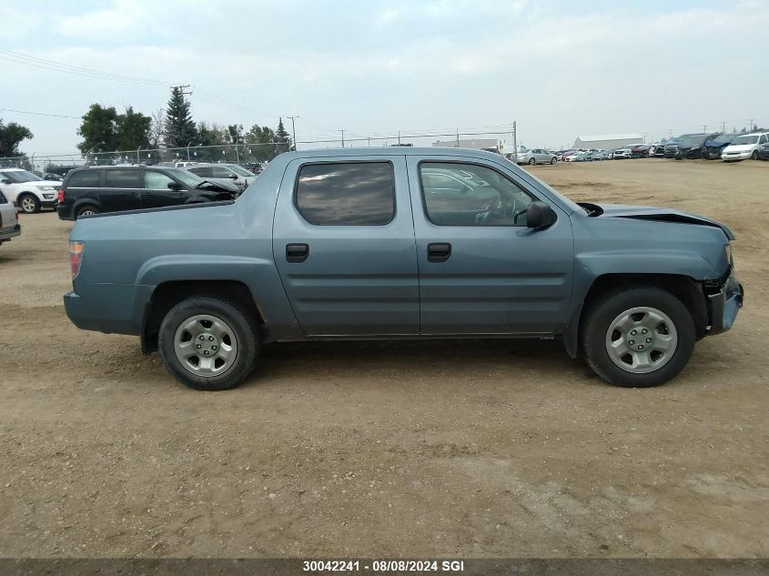 2007 Honda Ridgeline Rts VIN: 2HJYK16447H002476 Lot: 30042241