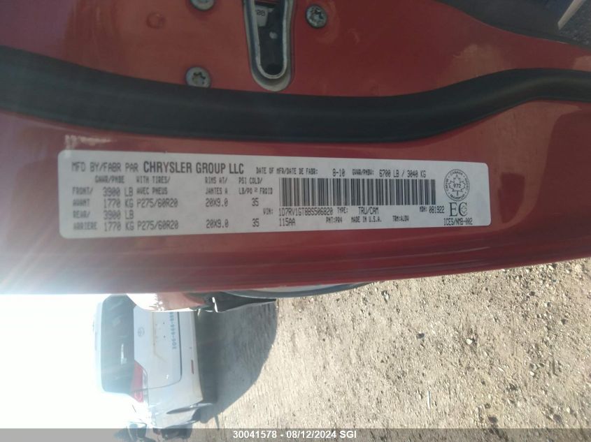 2011 Dodge Ram 1500 VIN: 1D7RV1GT8BS506820 Lot: 30041578