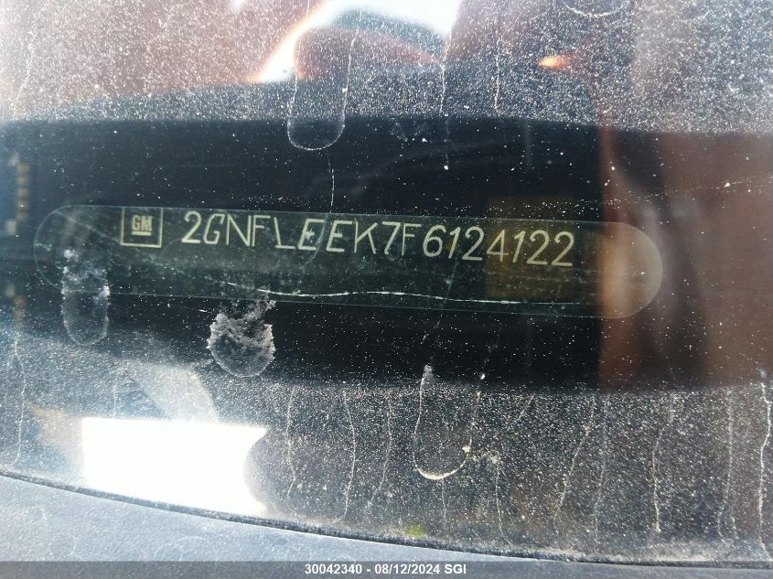 2015 Chevrolet Equinox Ls VIN: 2GNFLEEK7F6124122 Lot: 30042340