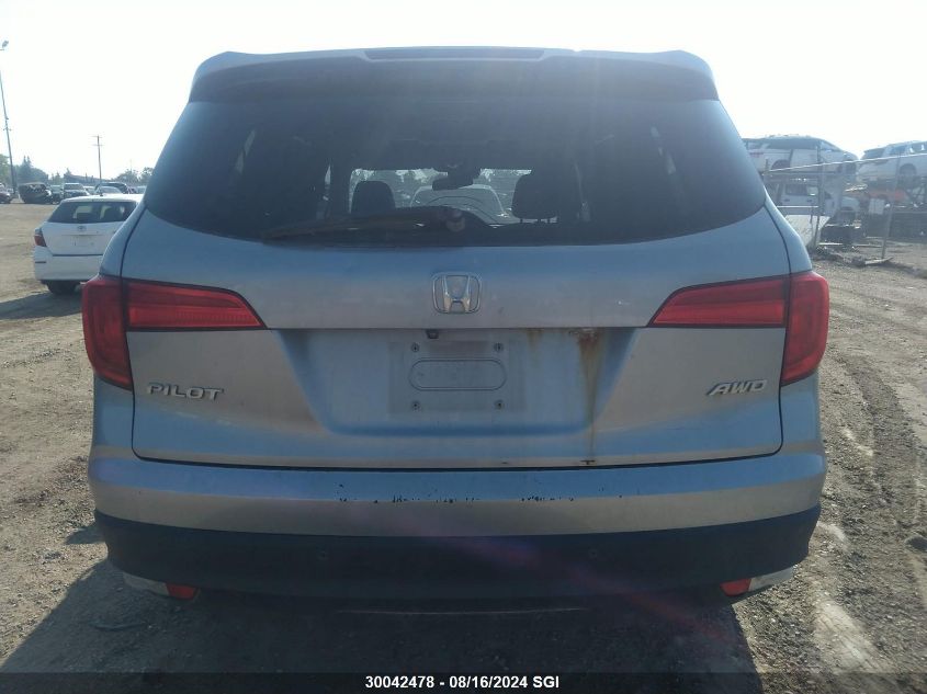 2016 Honda Pilot Exl VIN: 5FNYF6H81GB501943 Lot: 30042478