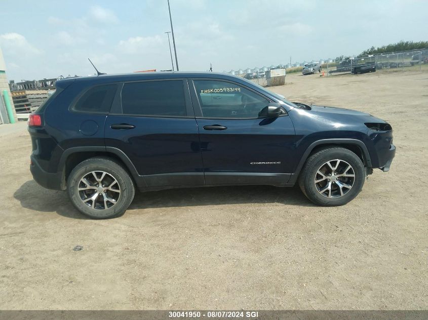 2014 Jeep Cherokee Sport VIN: 1C4PJMAS3EW322414 Lot: 30041950