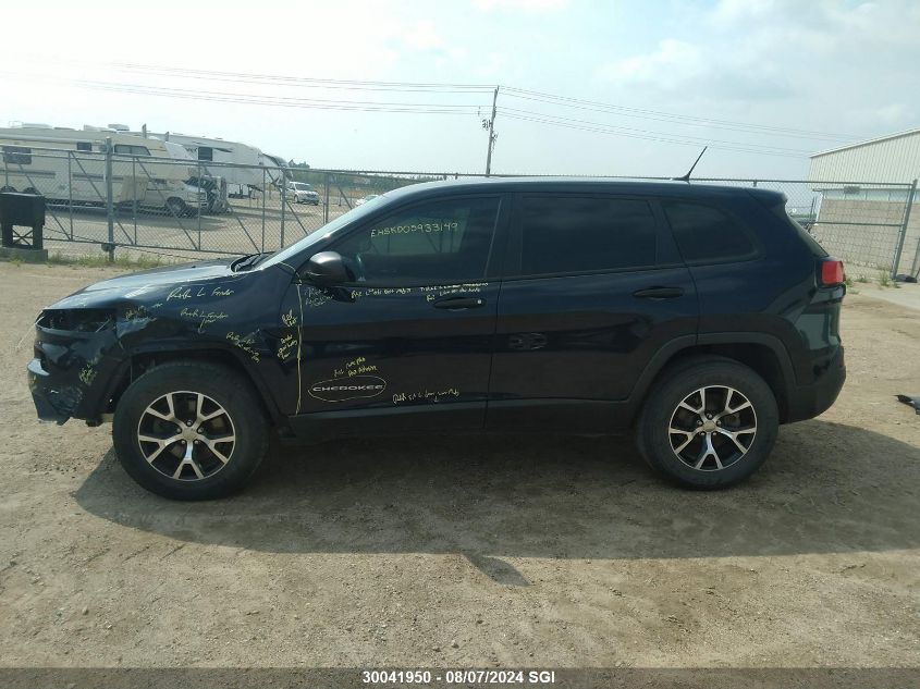2014 Jeep Cherokee Sport VIN: 1C4PJMAS3EW322414 Lot: 30041950