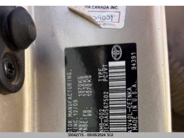 2010 Toyota Camry Se/Le/Xle VIN: 4T1BF3EK6AU567502 Lot: 30042776