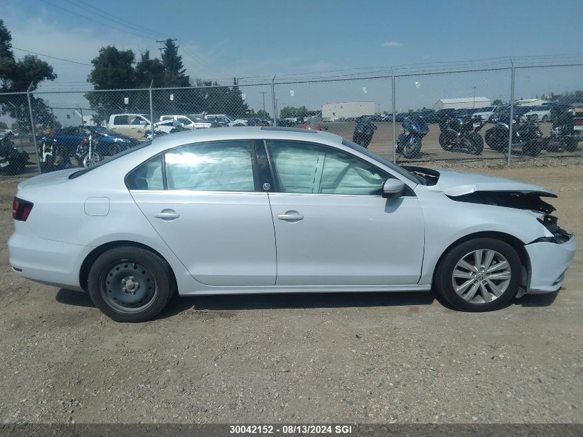 2017 Volkswagen Jetta Se VIN: 3VWDB7AJ2HM316274 Lot: 30042152