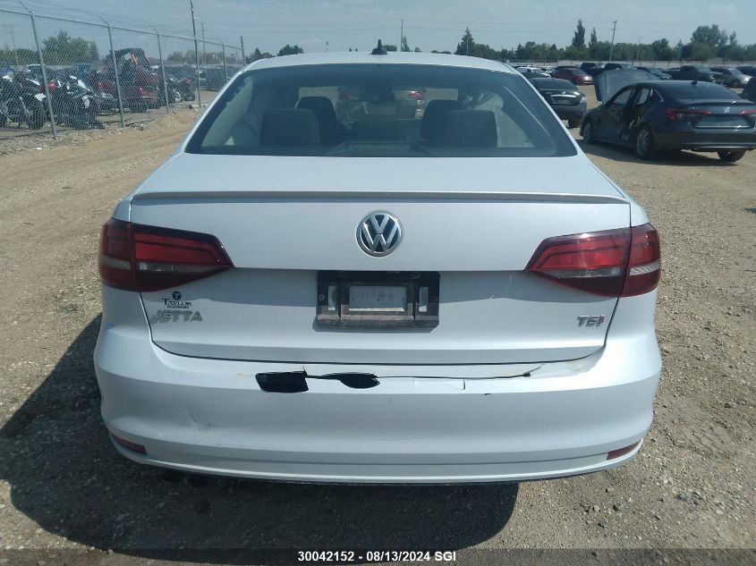 2017 Volkswagen Jetta Se VIN: 3VWDB7AJ2HM316274 Lot: 30042152
